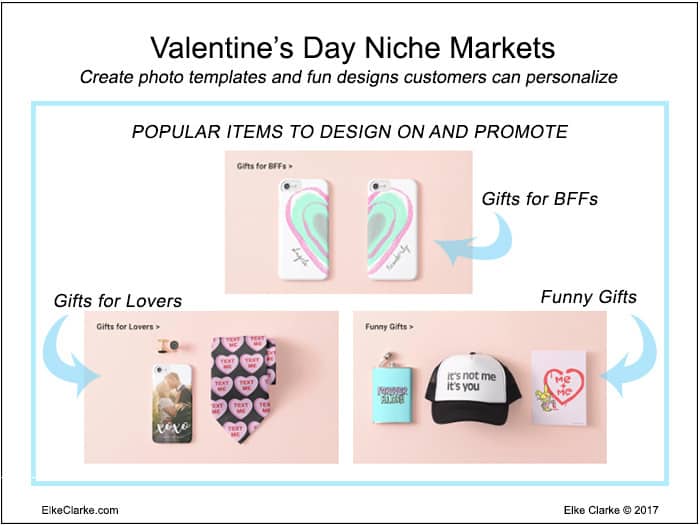 Valentine's Day Niches You Can Design for on Zazzle to Make Money Online