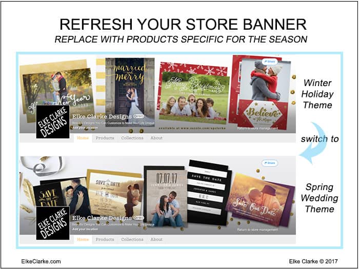 Spring Clean Your Zazzle Store by Updating the Store Banner