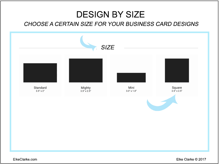 Design Business Cards on Zazzle By Size