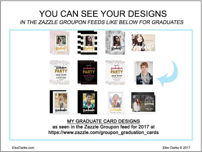 See Your Designs in the Zazzle Groupon Feeds Like This Graduation Category