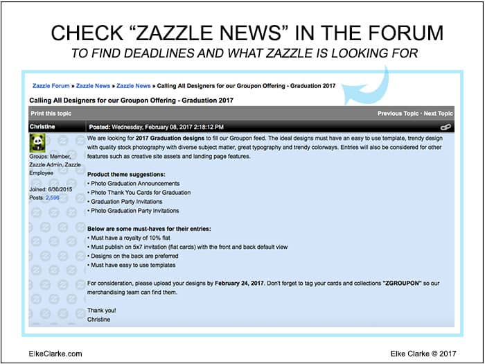 Check the Zazzle Forum in the Zazzle News Section For Groupon Deadlines and Requirements
