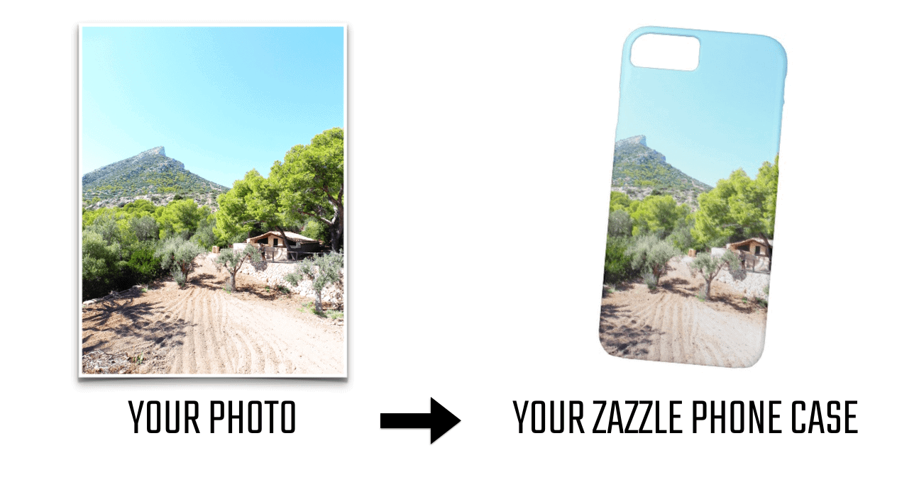 USING THE RULE OF THREE IN DESIGN - EXAMPLE OF A VERTICAL PHOTO AND HOW TO PLACE IT ON A CELL PHONE CASE FOR SALE ON ZAZZLE BY ELKE CLARKE