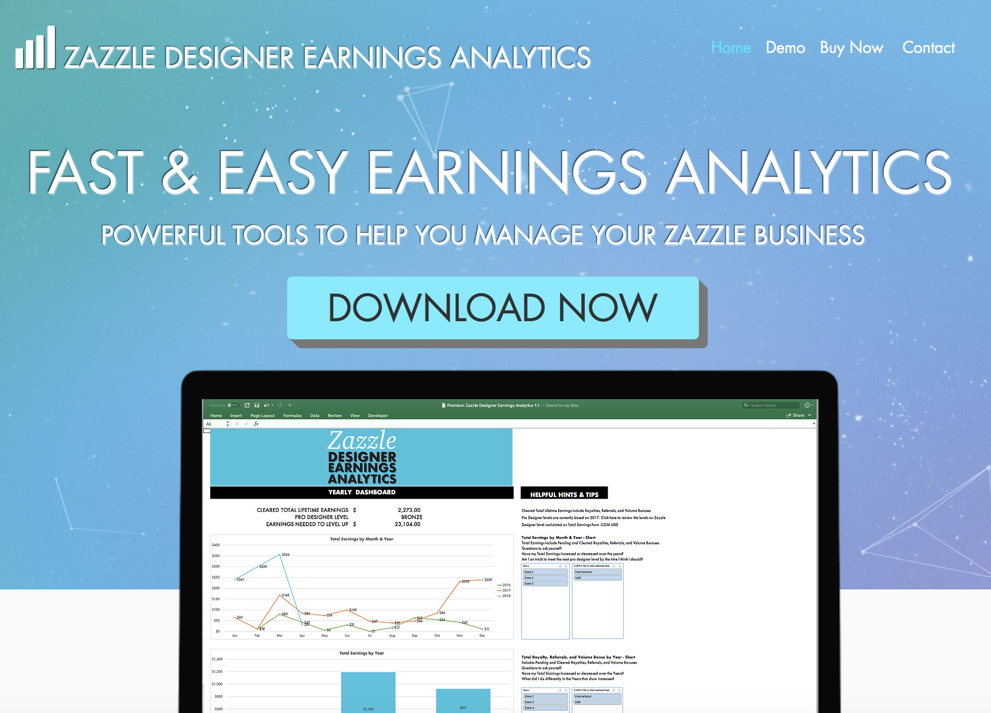 Zazzle Designer Earnings Analytics Tool Signup Page Elke Clarke
