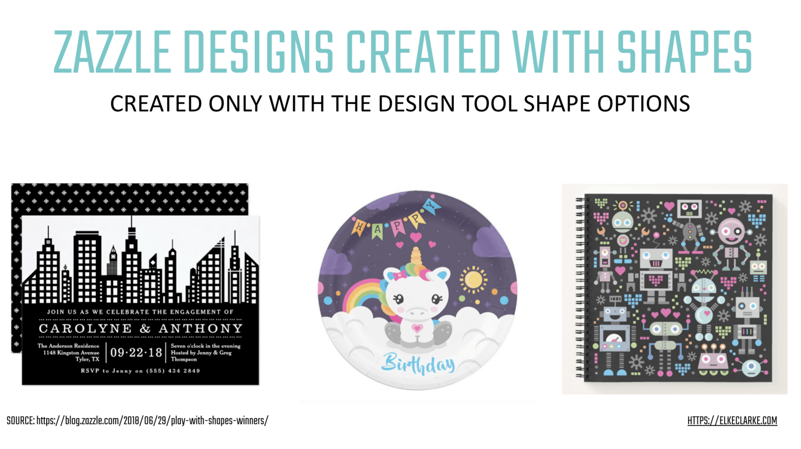 Zazzle Shapes Design Challenge Winners 