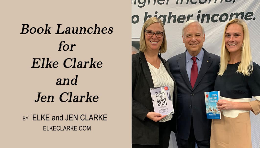 Book Launches for Elke Clarke and Jen Clarke