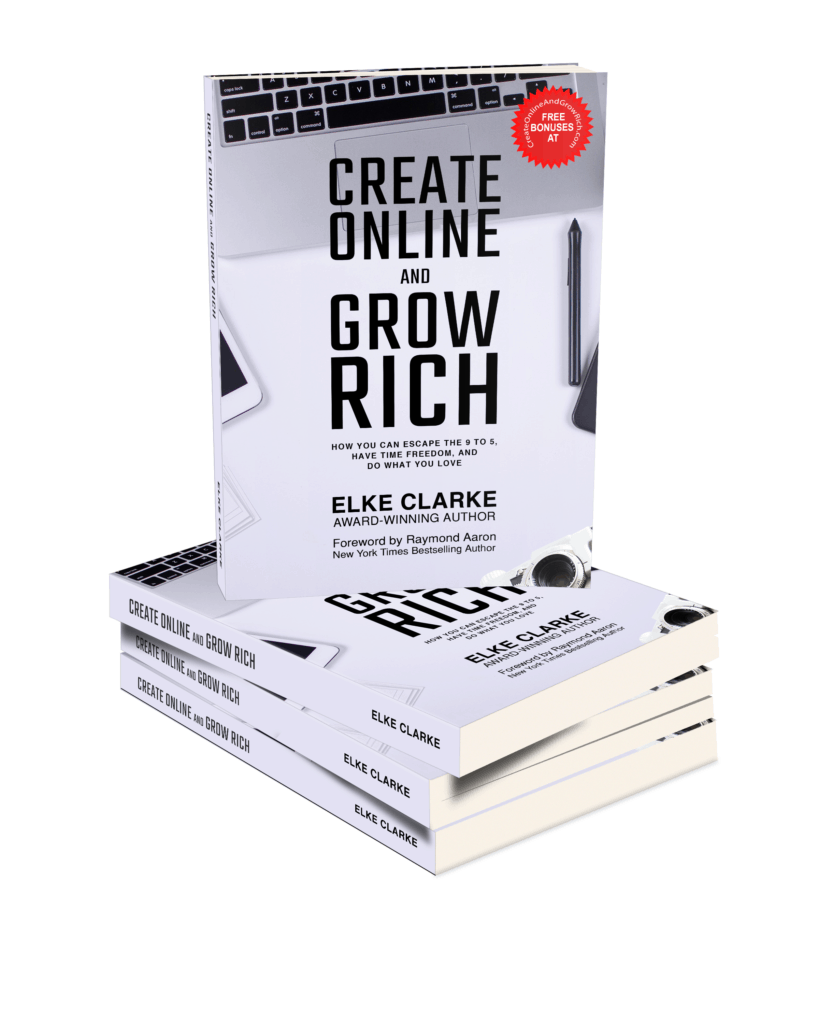 Create Online and Grow Rich by Elke Clarke Zazzle Designer