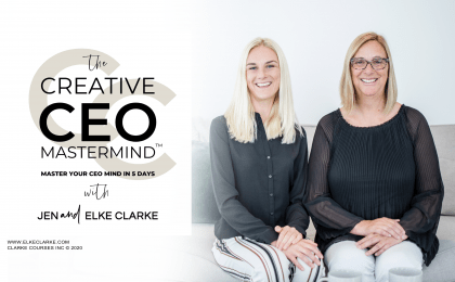 The Creative CEO Mastermind™ with Jen and Elke Clarke Million Dollar Zazzle Success Stories 5 days of intensive group coaching and 6 months followup with monthly group coaching calls