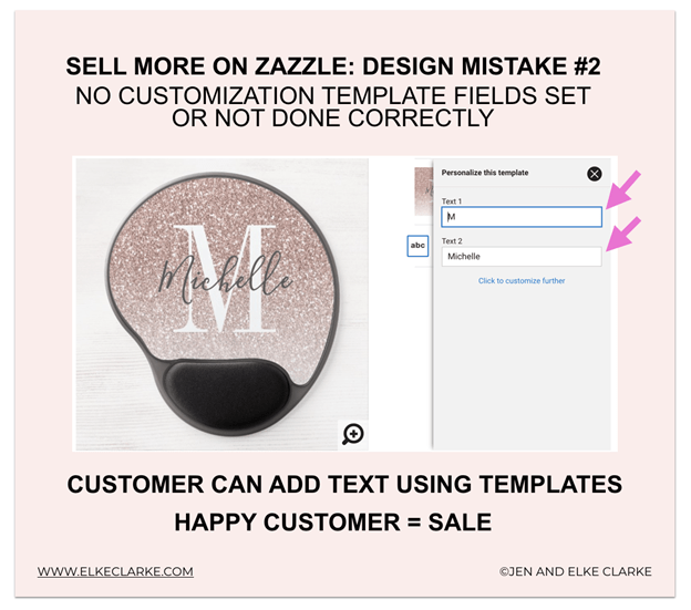 sell more on Zazzle by Elke Clarke text template