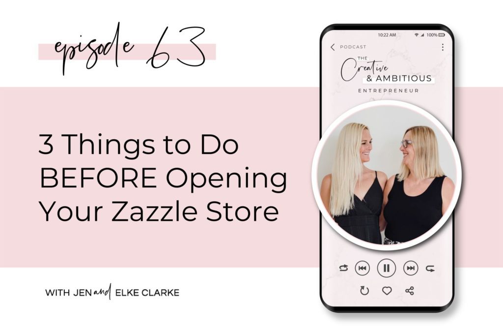 opening your Zazzle store